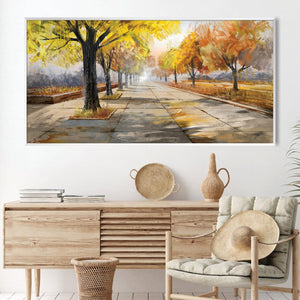 Amber Way Canvas Art Clock Canvas