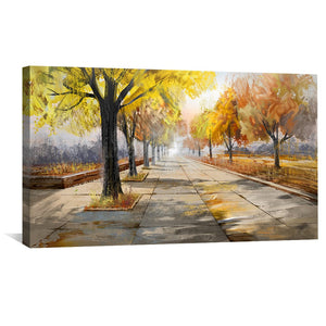 Amber Way Canvas Art Clock Canvas