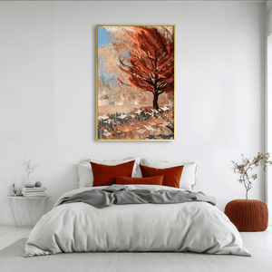 Amberwind Meadow Canvas Art Clock Canvas