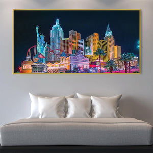 American Metropolitan Canvas Art Clock Canvas