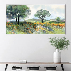Among the Spring Hills Canvas Art Clock Canvas