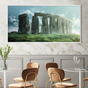 Ancient Monolith Canvas Art Clock Canvas