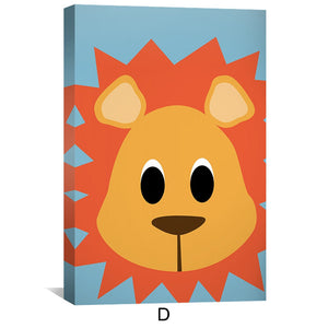 Animal Friends Canvas Art Clock Canvas