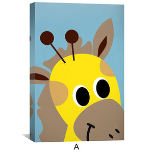 Animal Friends Canvas Art Clock Canvas