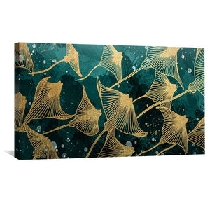 Aquatic Ballet Canvas Art Clock Canvas