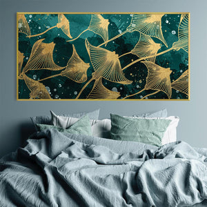 Aquatic Ballet Canvas Art Clock Canvas
