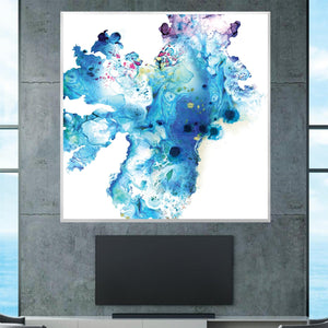 Aquatic Depth Canvas Art Clock Canvas