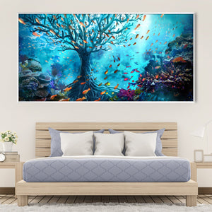 Aquatic Grove Canvas Art Clock Canvas