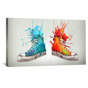 Artistic Kicks Canvas Art Clock Canvas