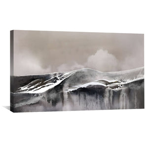 Ashen Horizon Canvas Art Clock Canvas