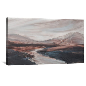 Ashen Serenity Canvas Art Clock Canvas