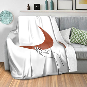 Aura Hands B Blanket Blanket Clock Canvas