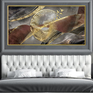 Aurelian Vortex Canvas Art Clock Canvas