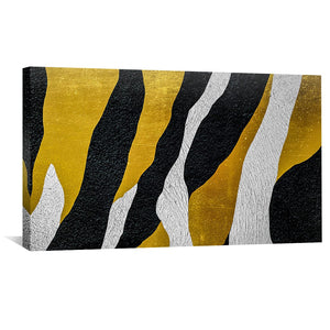 Auric Waves Canvas Art Clock Canvas