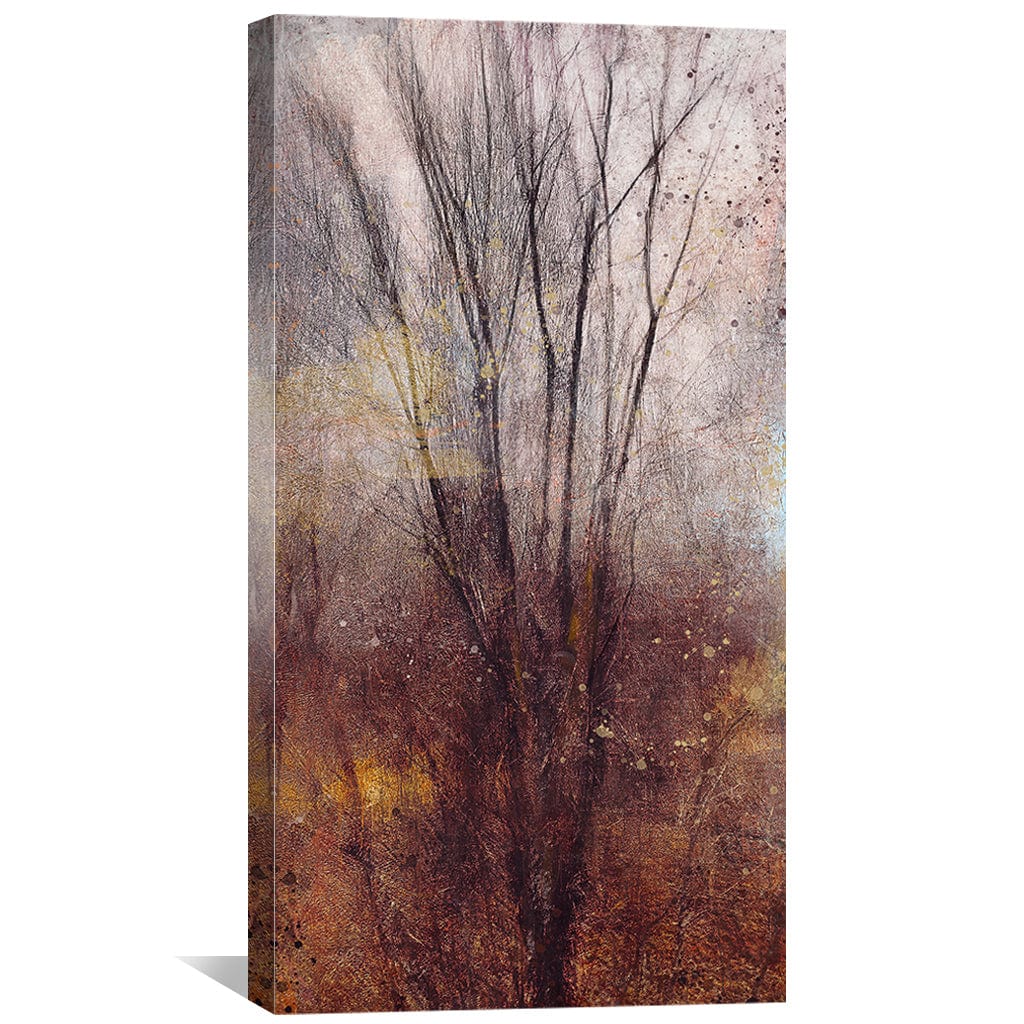 Autumn Abstract Canvas Art Clock Canvas