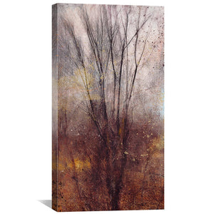 Autumn Abstract Canvas Art Clock Canvas