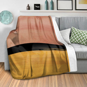 Autumn Evening Blanket Blanket Clock Canvas