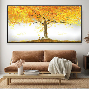 Autumn Fox Canvas Art 50 x 25cm / Framed Prints Clock Canvas