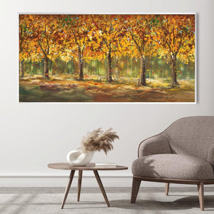 Autumn Grove Canvas Art Clock Canvas