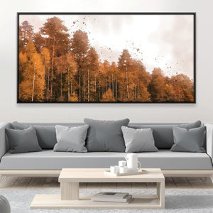 Autumn Ink Canvas Art 20 x 10in / Canvas Clock Canvas