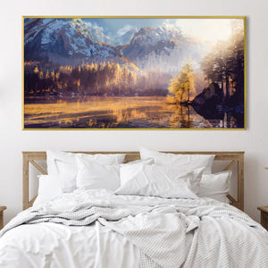 Autumn Ridge Canvas Art Clock Canvas