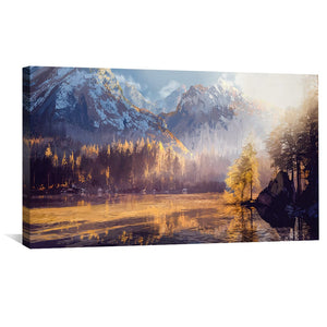 Autumn Ridge Canvas Art Clock Canvas