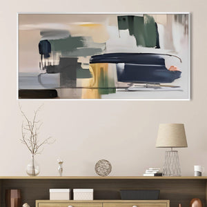 Azure Cascade Canvas Art Clock Canvas