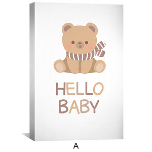 Baby Bliss Canvas Art A / 12 x 18in / Canvas Clock Canvas