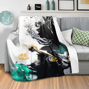 Balance Blanket Blanket Clock Canvas