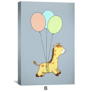 Balloon Buddies Canvas Art B / 12 x 18in / Canvas Clock Canvas