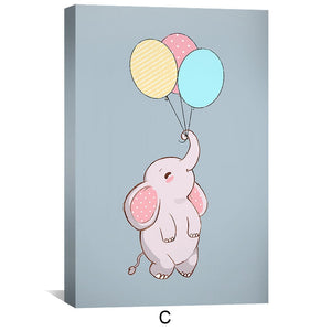 Balloon Buddies Canvas Art C / 12 x 18in / Canvas Clock Canvas