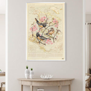 Baltimore Oriole Canvas Art Clock Canvas