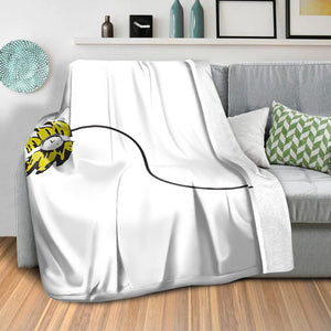 Banksy Monkey Banana Bomb Blanket Blanket Clock Canvas