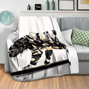 Banksy Tiger Blanket Blanket Clock Canvas
