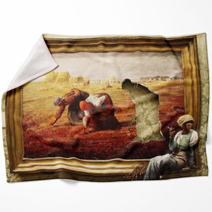 Banksy Time Out Blanket Blanket 75 x 100cm Clock Canvas