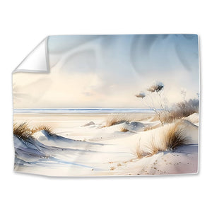 Beach Days Easy Build Frame Art Fabric Print Only / 40 x 30in Clock Canvas