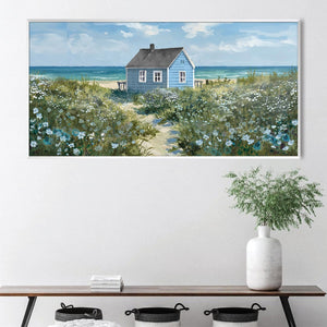 Beachside Haven Canvas Art Clock Canvas
