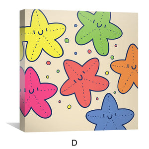 Beachy Cheer Canvas Art Clock Canvas