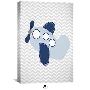 Bears, Trains and Automobiles Canvas Art Clock Canvas