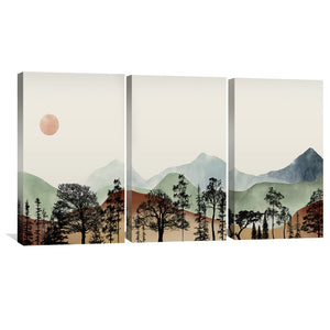 Beige Skies Canvas Art Clock Canvas