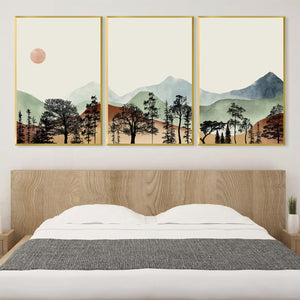 Beige Skies Canvas Art Clock Canvas