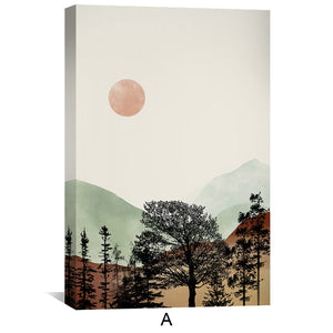 Beige Skies Canvas Art Clock Canvas