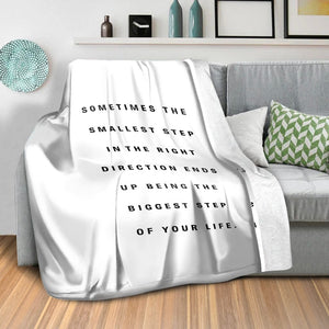Biggest Step B Blanket Blanket Clock Canvas