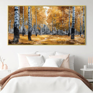 Birch Ballet Canvas Art Clock Canvas