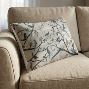 Birds And Branches Cushion Cushion 13 x 19in Clock Canvas