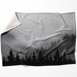 Black Forest Blanket Blanket 75 x 100cm Clock Canvas