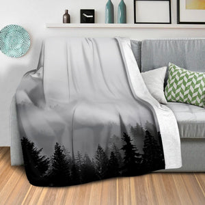 Black Forest Blanket Blanket Clock Canvas