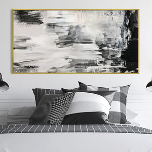 Blanc Layers Canvas Art Clock Canvas