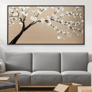 Blossom Branch Canvas Art Clock Canvas