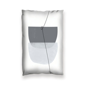 Blue Gray Abstract B Cushion Cushion 13 x 19in Clock Canvas